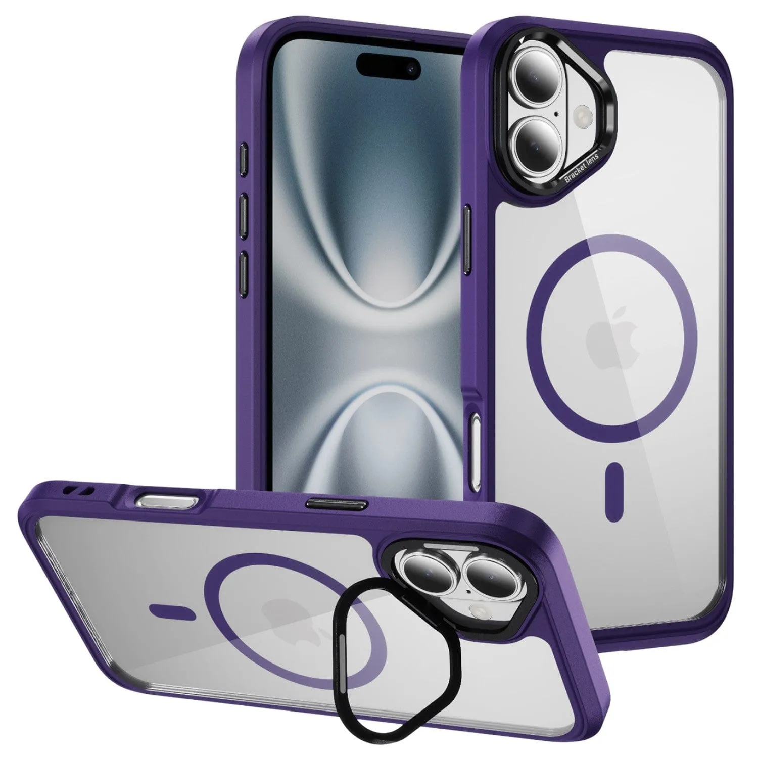 Compact Edge iPhone 17 Clear Back Case - Durable, Kickstand, MagSafe | Raider ArmorPro Series