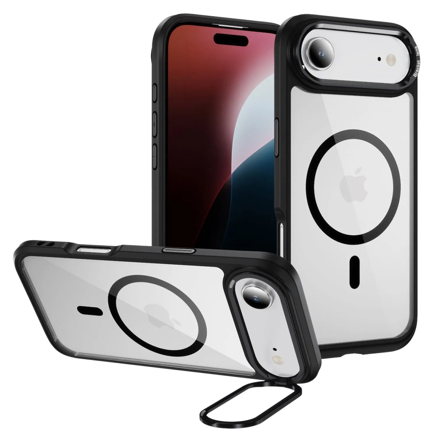 Magnetic Mount iPhone Air Clear Back Case - Durable, Kickstand, MagSafe | Raider ArmorPro Series