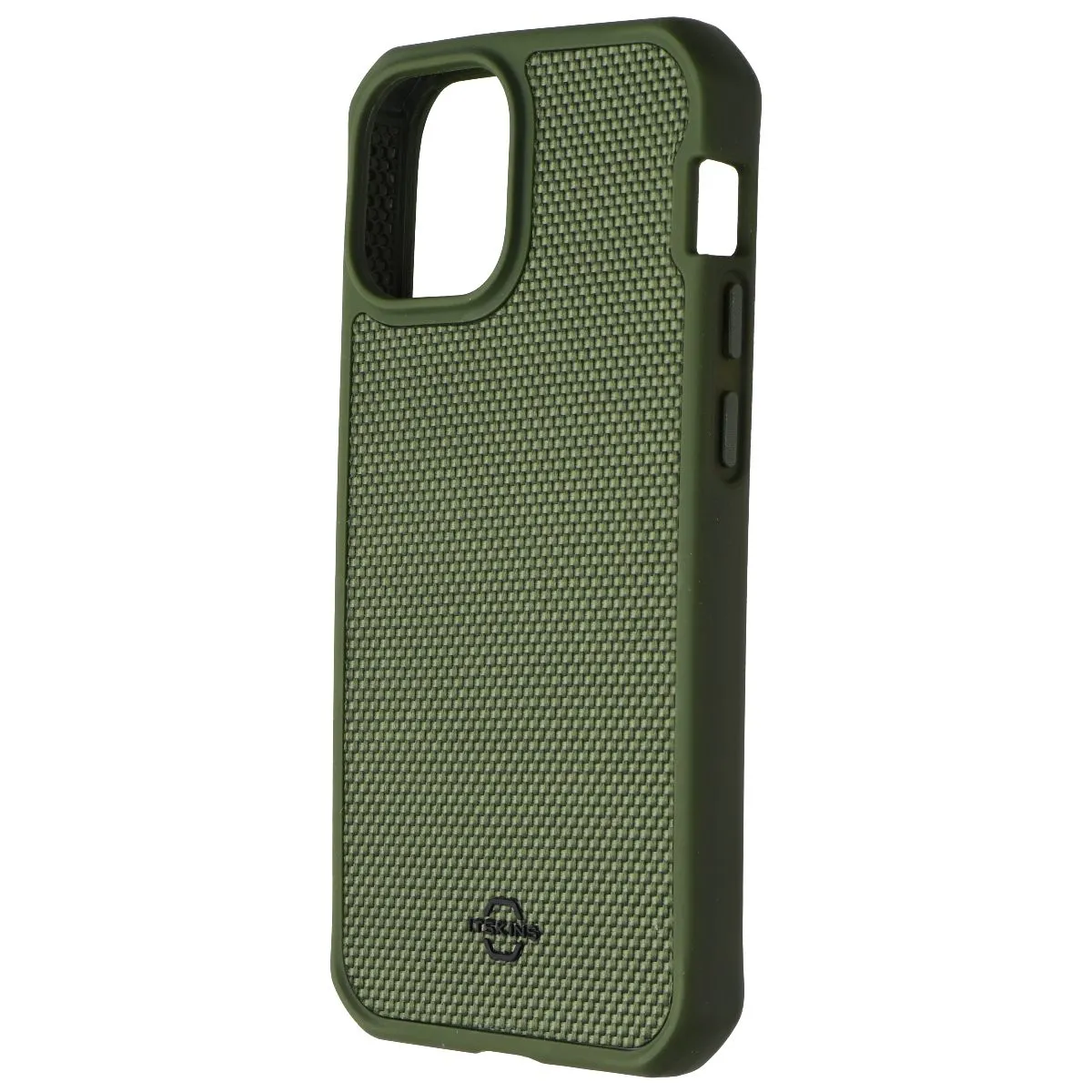 ITSKINS Hybrid Ballistic Series Case for Apple iPhone 13 Mini/12 Mini - Olive Premium Texture Design