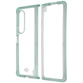Hybrid Pattern iTSKINS Hybrid R // Clear Case for Samsung Galaxy Z Fold3 5G - Green/Clear