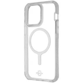 Hybrid Texture Design Trendy Finish ITSKINS Hybrid_R Clear Case for MagSafe for iPhone 14 Pro Max - Transparent