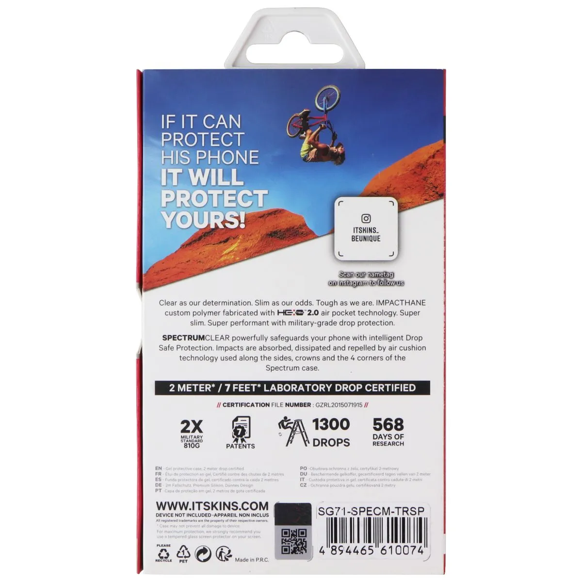 ITSKINS Spectrum Clear Protective Case for Samsung Galaxy A71 (Non-5G) - Clear Ergonomic form Modern Texture