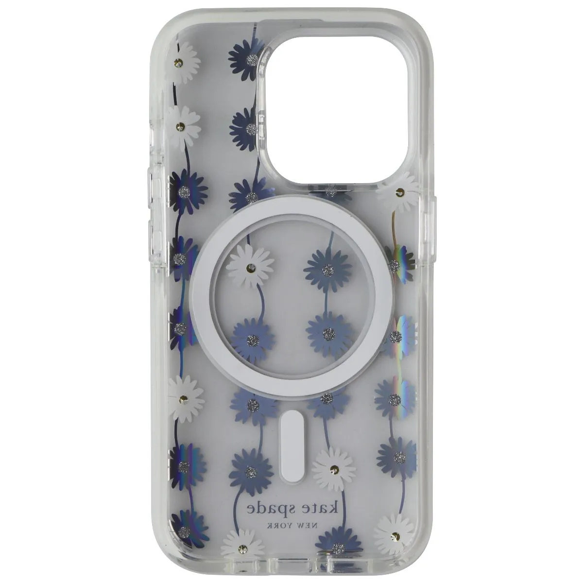 Daily Carry Creative Design Kate Spade Case for MagSafe for Apple iPhone 15 Pro - Daisy Chain Iridescent