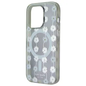 Polished Detail Fashionable Texture Kate Spade Case for MagSafe for Apple iPhone 15 Pro - Daisy Chain Iridescent