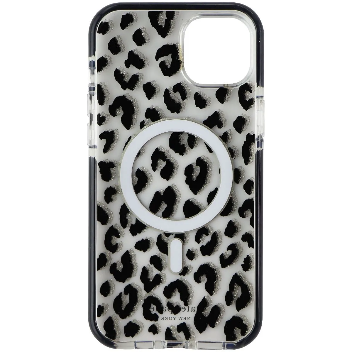 Polished Finish Texture Modern Touch Kate Spade Defensive Case for MagSafe for iPhone 14 Plus - City Leopard