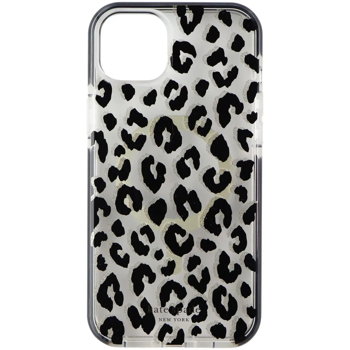 simple design Durable Edge Kate Spade Defensive Case for MagSafe for iPhone 14 Plus - City Leopard