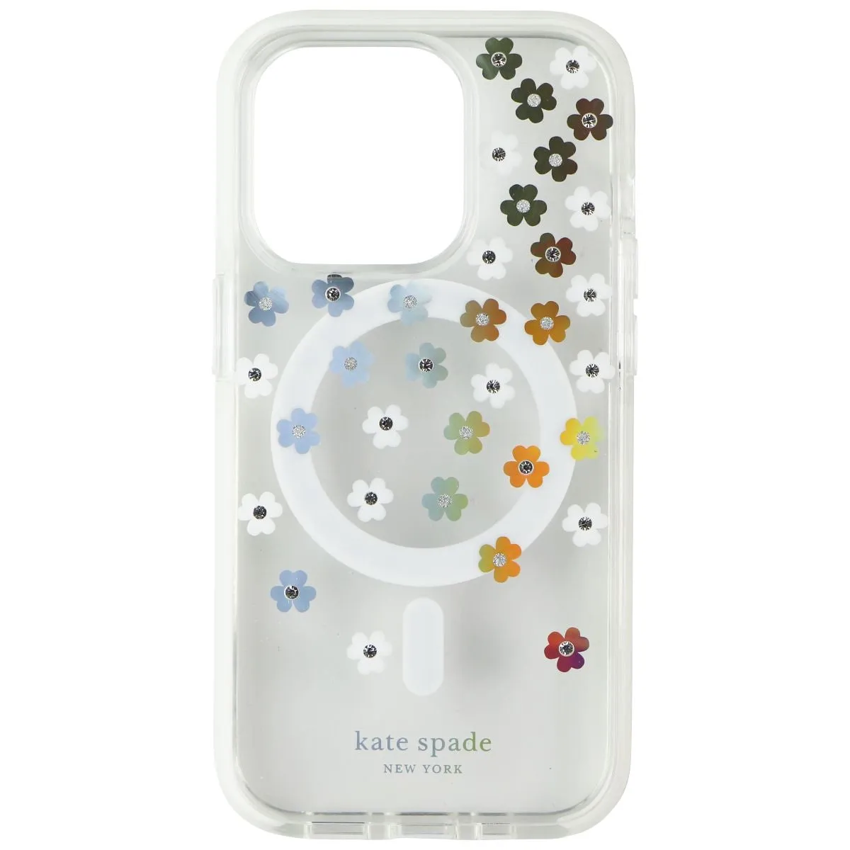Minimal Grip Kate Spade Defensive Case for MagSafe for iPhone 14 Pro - Scattered Flowers