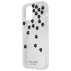Hand Friendly Kate Spade Defensive Hardshell Case for Apple iPhone 12 mini - Scattered Flowers