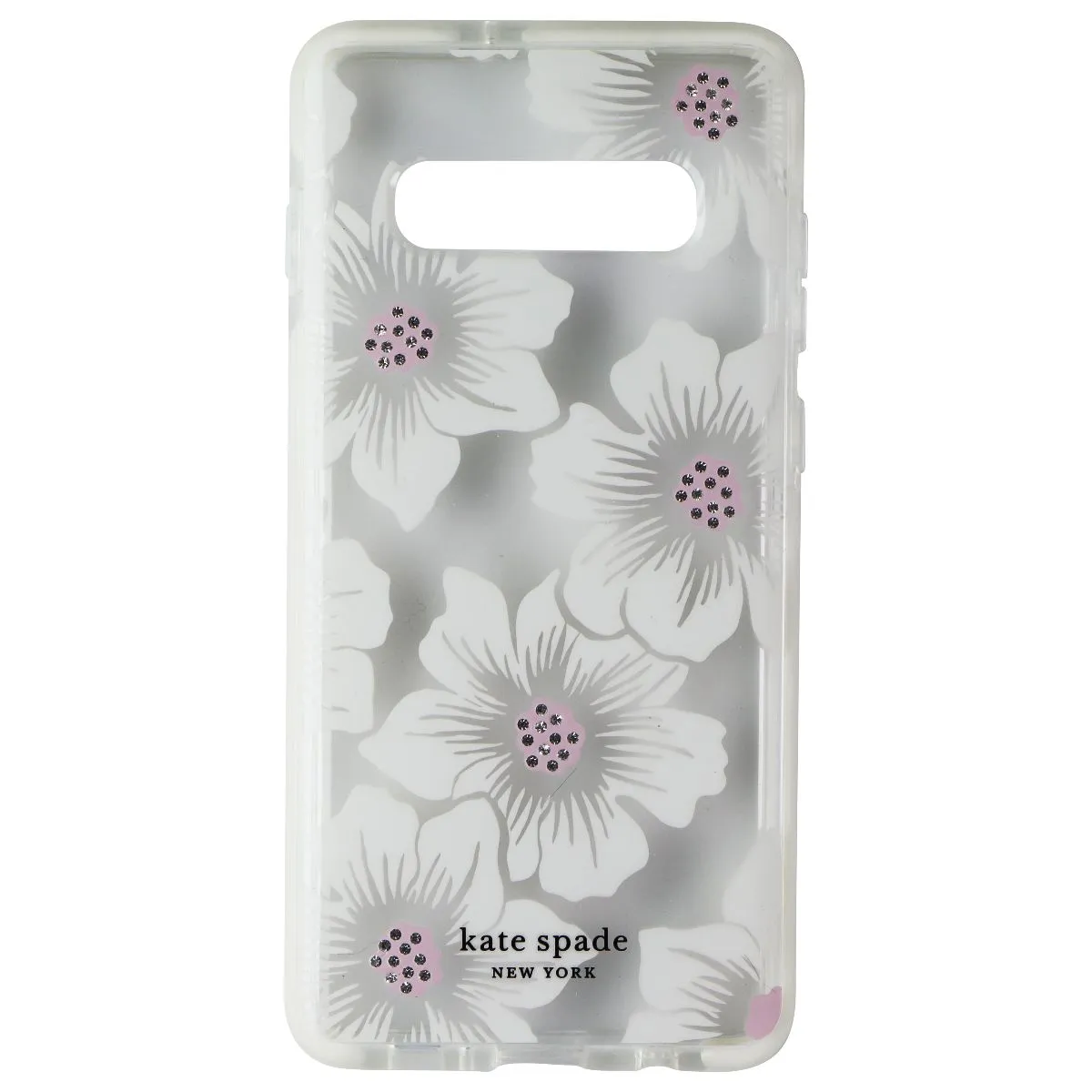 Kate Spade Defensive Hardshell Case for Galaxy (S10 ) - Hollyhock Cream / Clear Luxury Shine