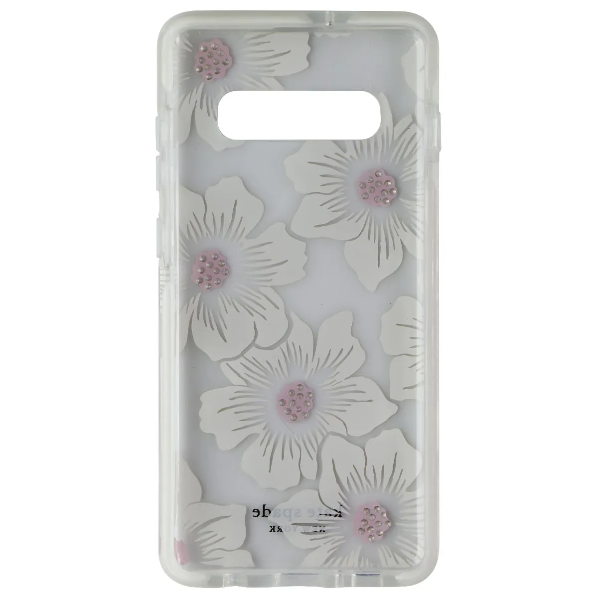 Kate Spade Defensive Hardshell Case for Galaxy (S10 ) - Hollyhock Cream / Clear Strong Surface Comfort Style