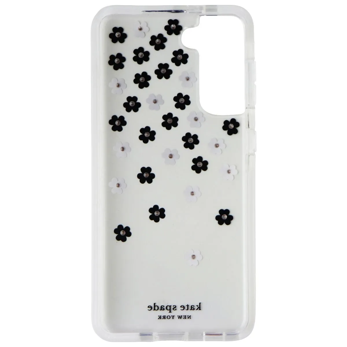 Kate Spade Defensive Hardshell Case for Galaxy S21 & S21 5G - Scattered Flowers Soft Protection Stylish Surface Design