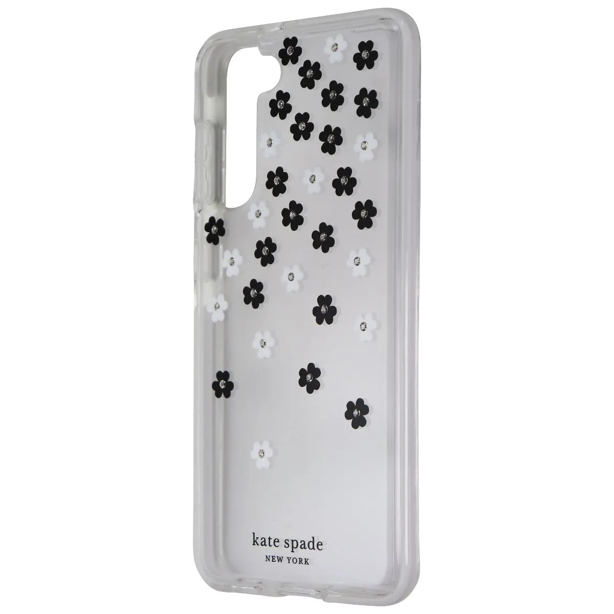 Polished Texture Design Soft Layer Texture Kate Spade Defensive Hardshell Case for Galaxy S21 & S21 5G - Scattered Flowers