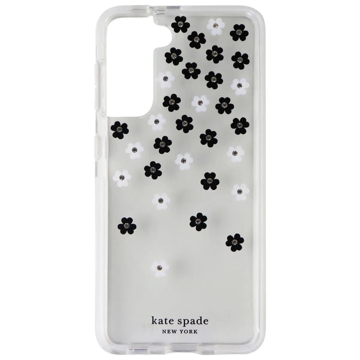 Kate Spade Defensive Hardshell Case for Galaxy S21 & S21 5G - Scattered Flowers Shock Frame