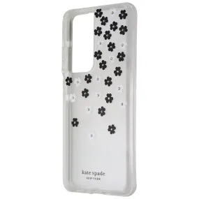 Kate Spade Defensive Hardshell Case for Galaxy S21 Ultra 5G - Scattered Flowers Comfort Texture