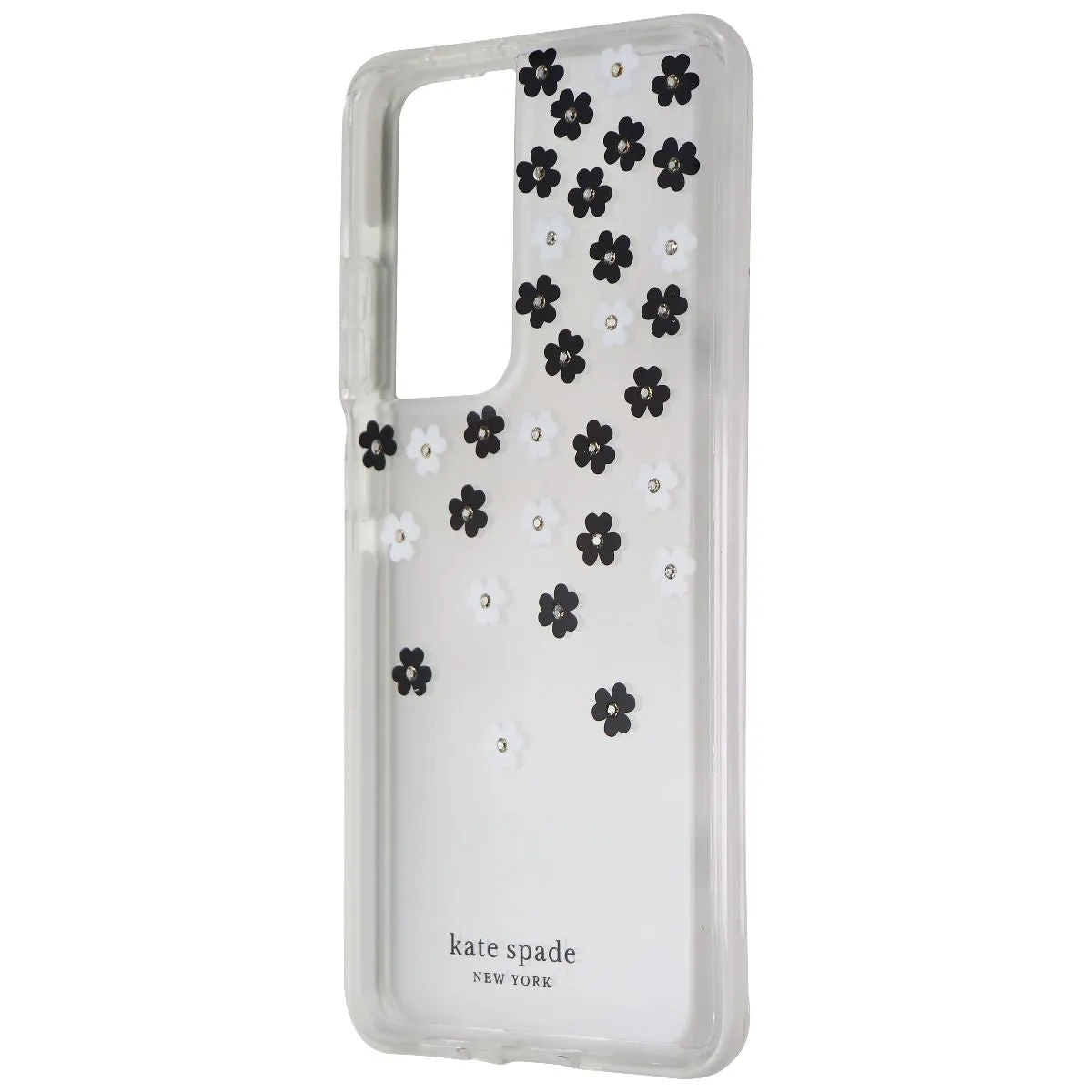 Kate Spade Defensive Hardshell Case for Galaxy S21 Ultra 5G - Scattered Flowers Comfort Texture