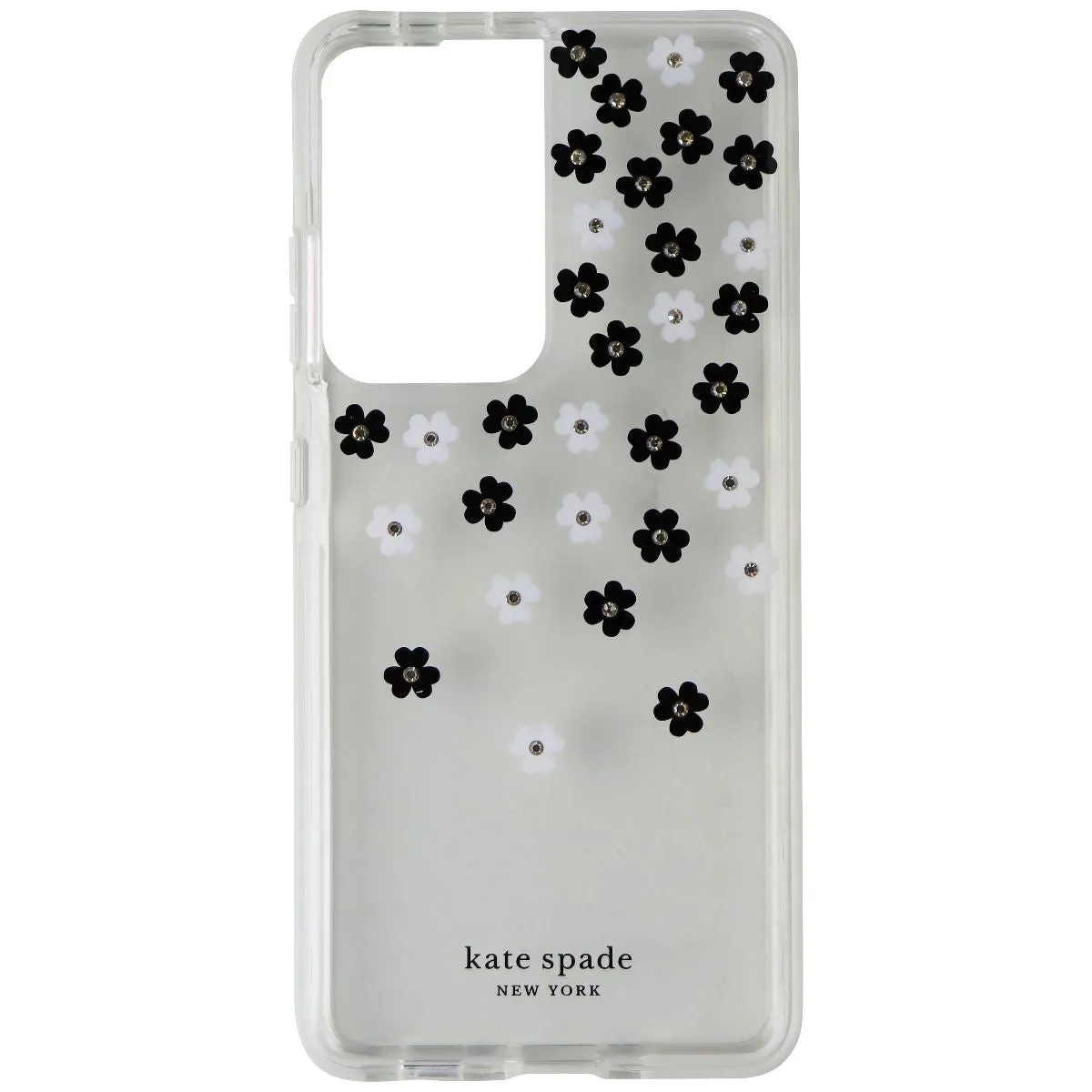 Kate Spade Defensive Hardshell Case for Galaxy S21 Ultra 5G - Scattered Flowers Flexible Design Sleek Guard