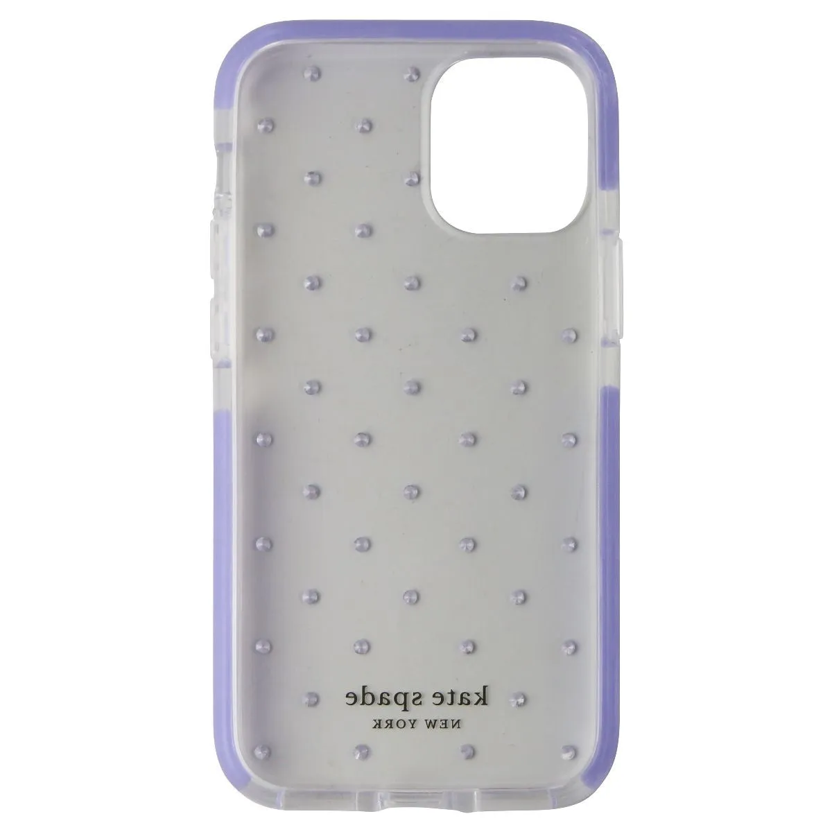 Kate Spade Defensive Hardshell Case for iPhone 12 Mini - Pin Dot Gems / Lilac Elegant Surface Texture