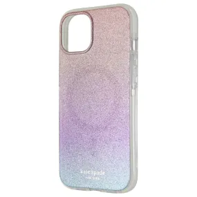 Perfect Fit Kate Spade Defensive Hardshell  Case for MagSafe  iPhone 13 / 14 - Ombre Glitter