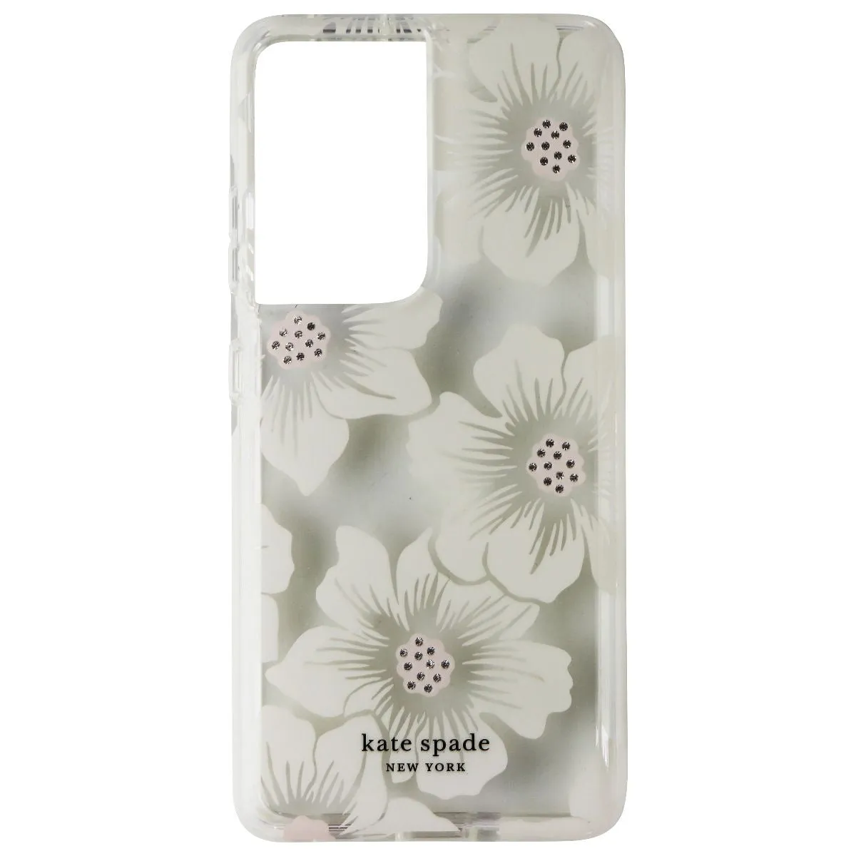 clean design Creative Accent Kate Spade Defensive Hardshell Case for Samsung Galaxy S21 Ultra 5G - HollyHock