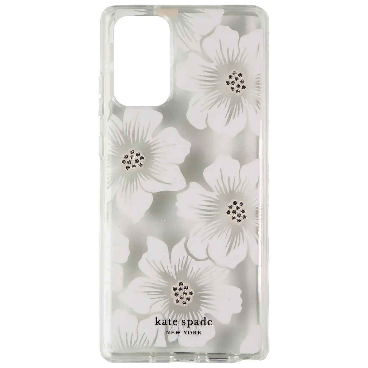 Kate Spade Hard Case for Galaxy Note20 5G - Hollyhock Clear Floral Luxury Detail Texture Sporty Design