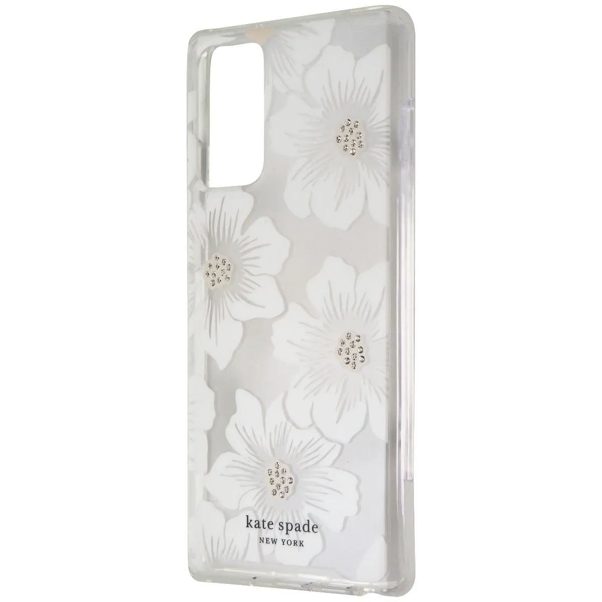 Kate Spade Hard Case for Galaxy Note20 5G - Hollyhock Clear Floral Soft Edge Texture