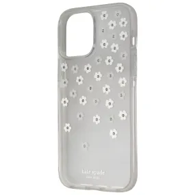 Light Form Smooth Surface Kate Spade Hardshell Case for iPhone 13 Pro Max - Iridescent Scattered Flowers