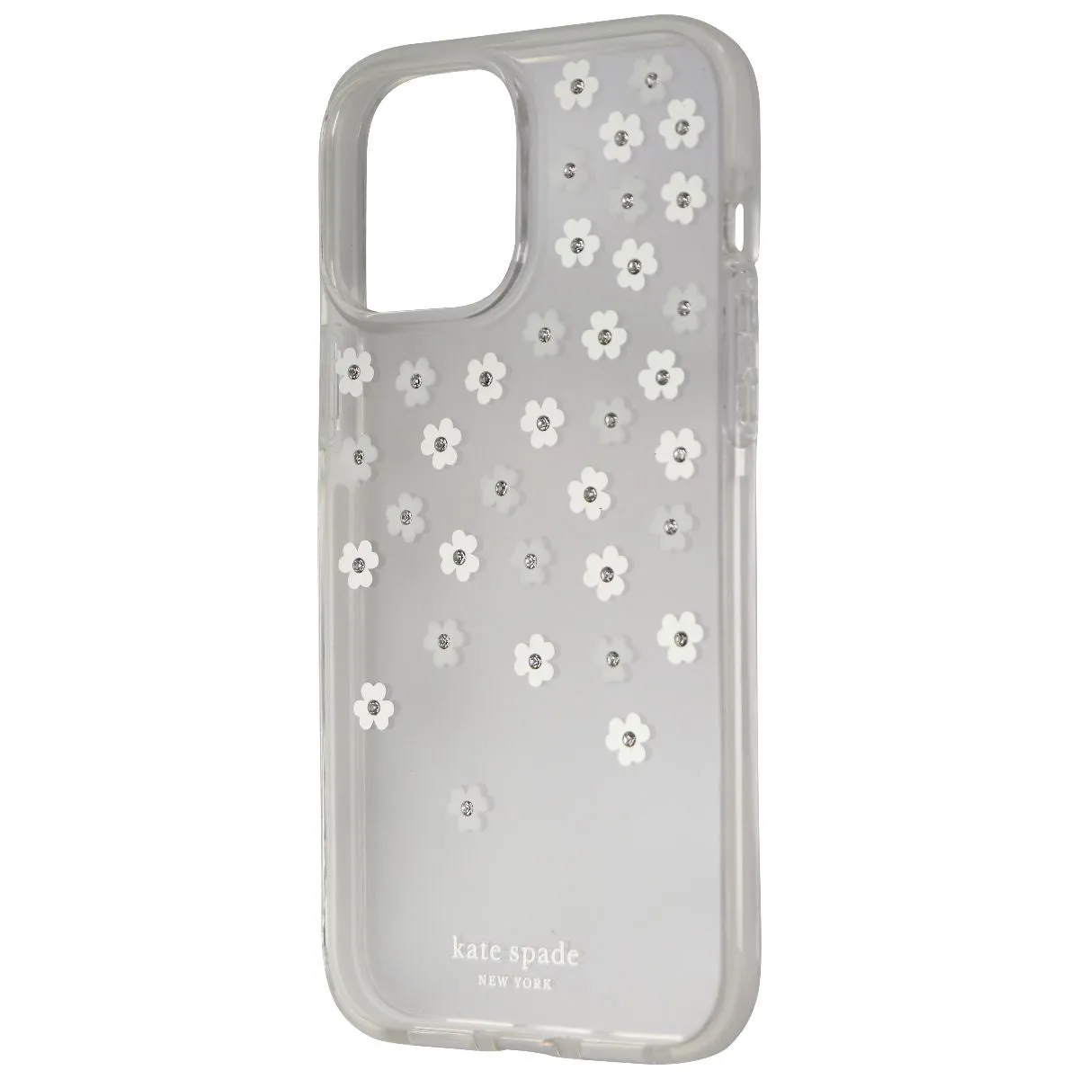 Light Form Smooth Surface Kate Spade Hardshell Case for iPhone 13 Pro Max - Iridescent Scattered Flowers