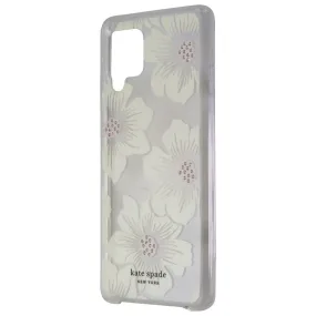 Futuristic style Soft Protection Kate Spade Hardshell Case for Samsung Galaxy A42 5G - Hollyhock Floral Clear