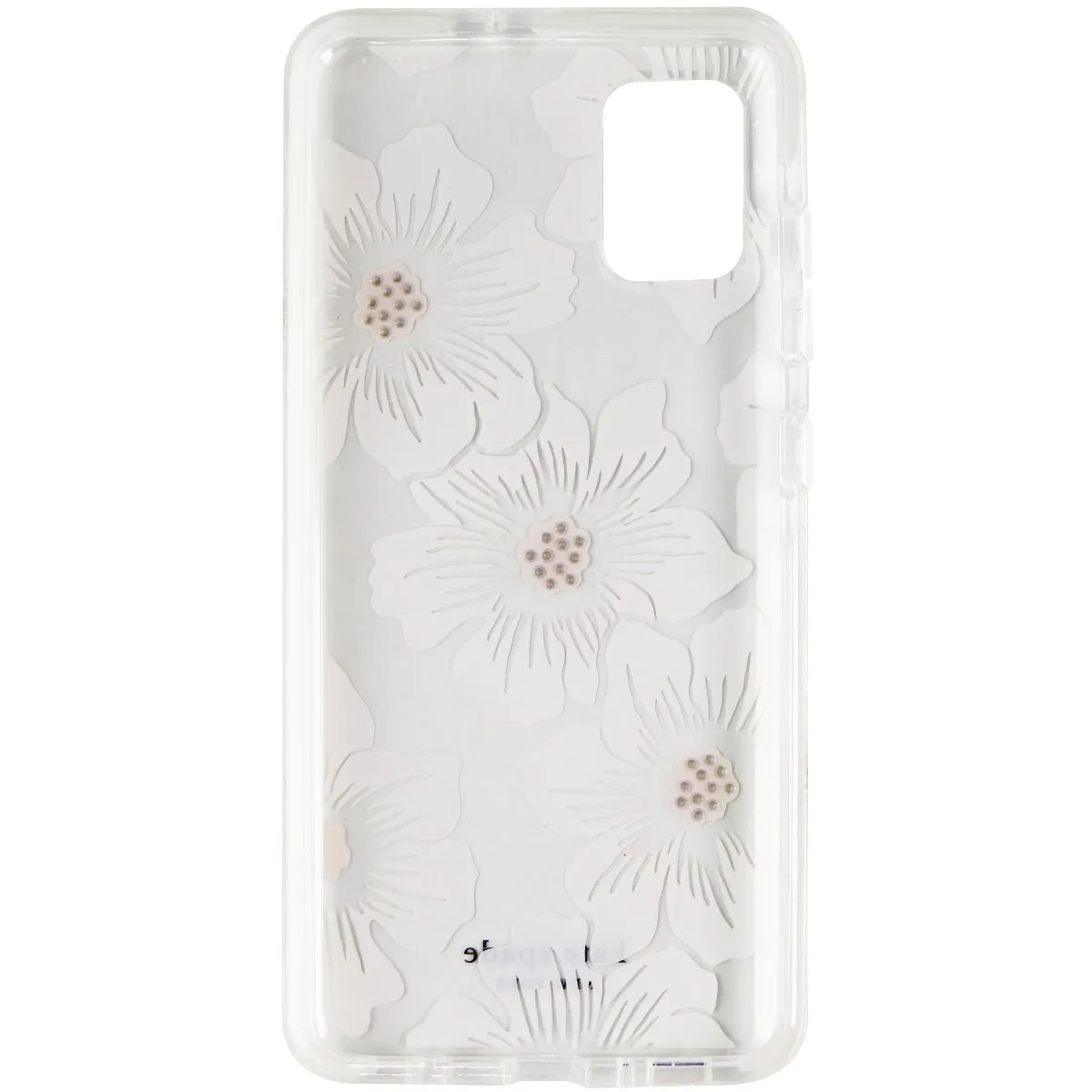 Kate Spade Hardshell Case for Samsung Galaxy A51 (Non 5G) - Clear/White Flowers Comfort touch Protective Design Layer