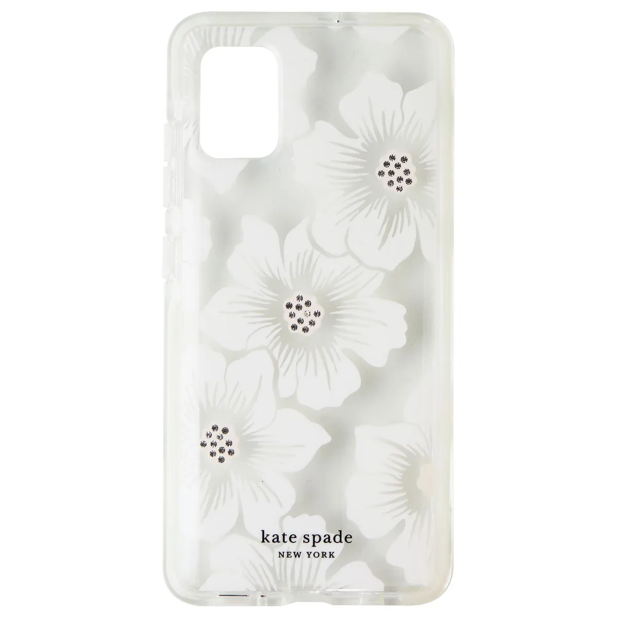 Kate Spade Hardshell Case for Samsung Galaxy A51 (Non 5G) - Clear/White Flowers Soft Design