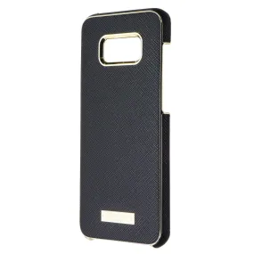 Subtle design Travel Essential Kate Spade NY Wrap Series Case for Galaxy S8  (S8 Plus) - Saffiano Black - Gold