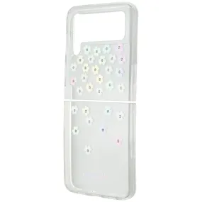 Refined Finish Kate Spade Protective Hardshell Case for Galaxy Z Flip4 - Scattered Flowers