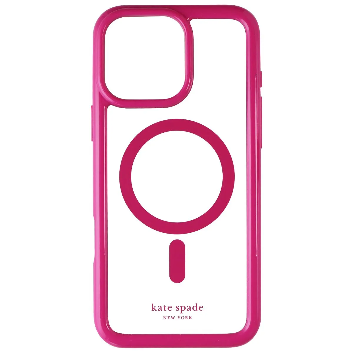 Simple Look Kate Spade Ultra Protective Case for MagSafe for iPhone 16 Pro Max - Pink/Clear