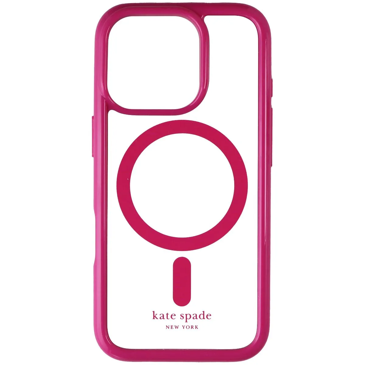 Kate Spade Ultra Protective Case for MagSafe for iPhone 16 Pro - Pink/Clear Modern Function
