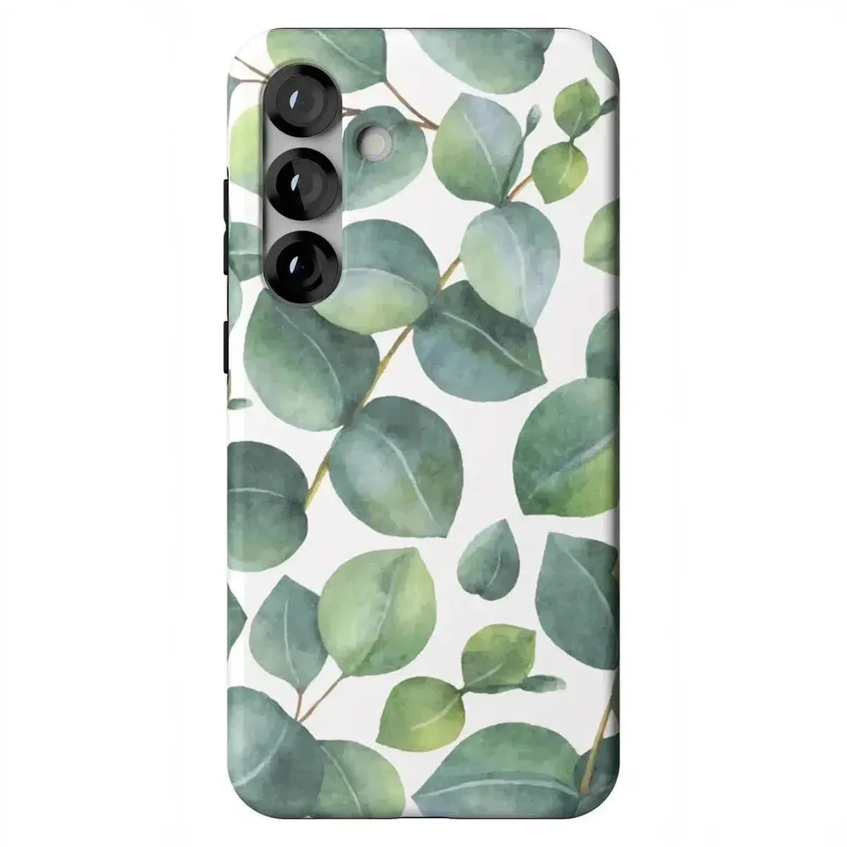 Outdoor Adventure Shockproof Frame Leaf Me Alone | Green Floral Print Samsung Case