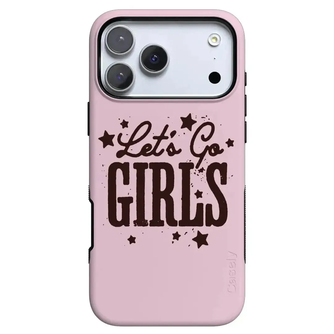 Comfort Pattern Texture Glossy Texture Let's Go Girls | Pink Rodeo Bachelorette Case