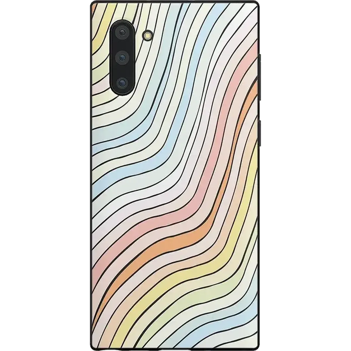 Premium Form Ride The Wave | Pastel Rainbow Lined Samsung Case