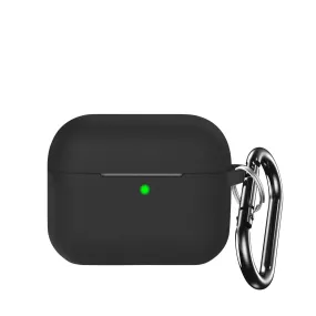 Black Liquid Silicone Case - Apple AirPods 3 Soft Silicone Texture