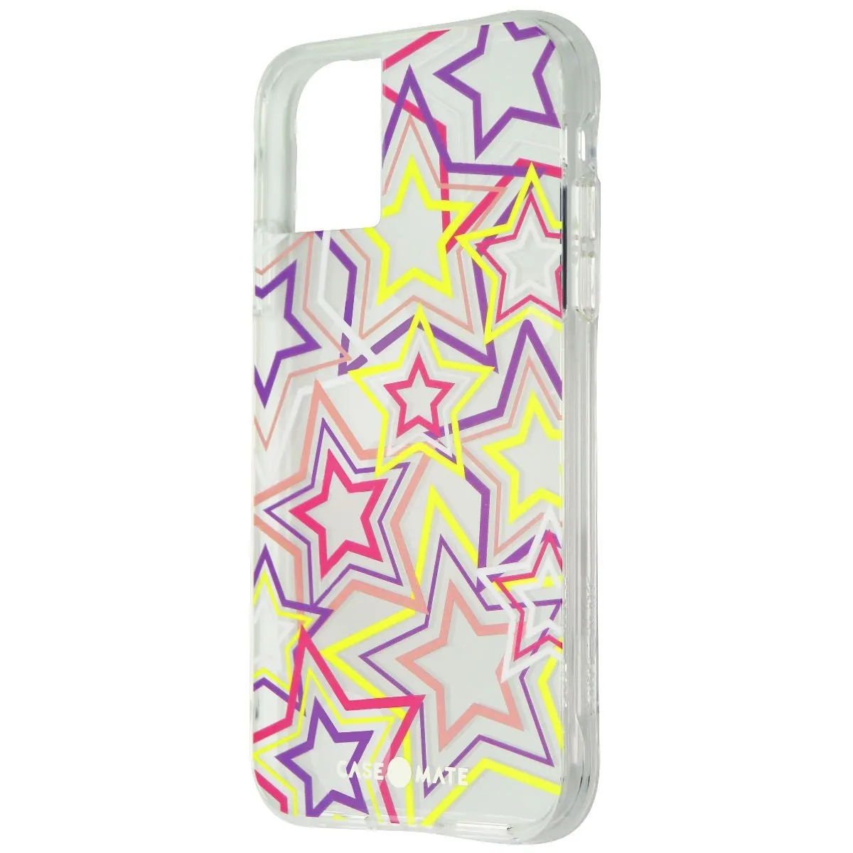 Case-Mate Prints Series Hard Case for Apple iPhone 11 and XR - Neon Stars Smooth Design Rugged Texture Design