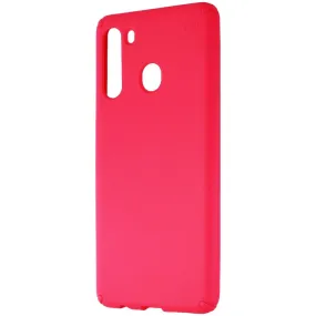 Shock Absorption Layer Modern Surface Design Speck Presidio Exotech Series Case for Samsung Galaxy A21 - Goji Berry Pink