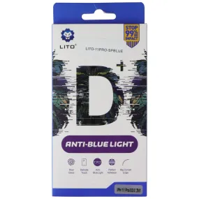 LITO D  Anti-Blue Light Screen Protector for Apple iPhone 11 Pro/XS/X (2 Pack) Crystal Shield Screen Care Elite Plus