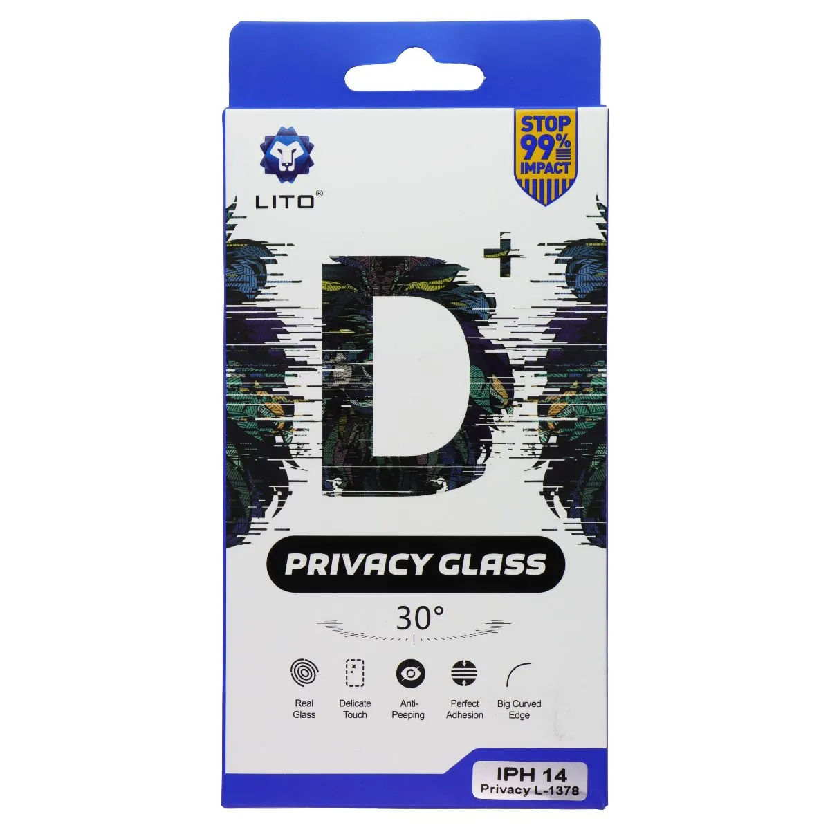 LITO D  Privacy Glass Screen Protector for Apple iPhone 14 (2 Pack) professional screen saver