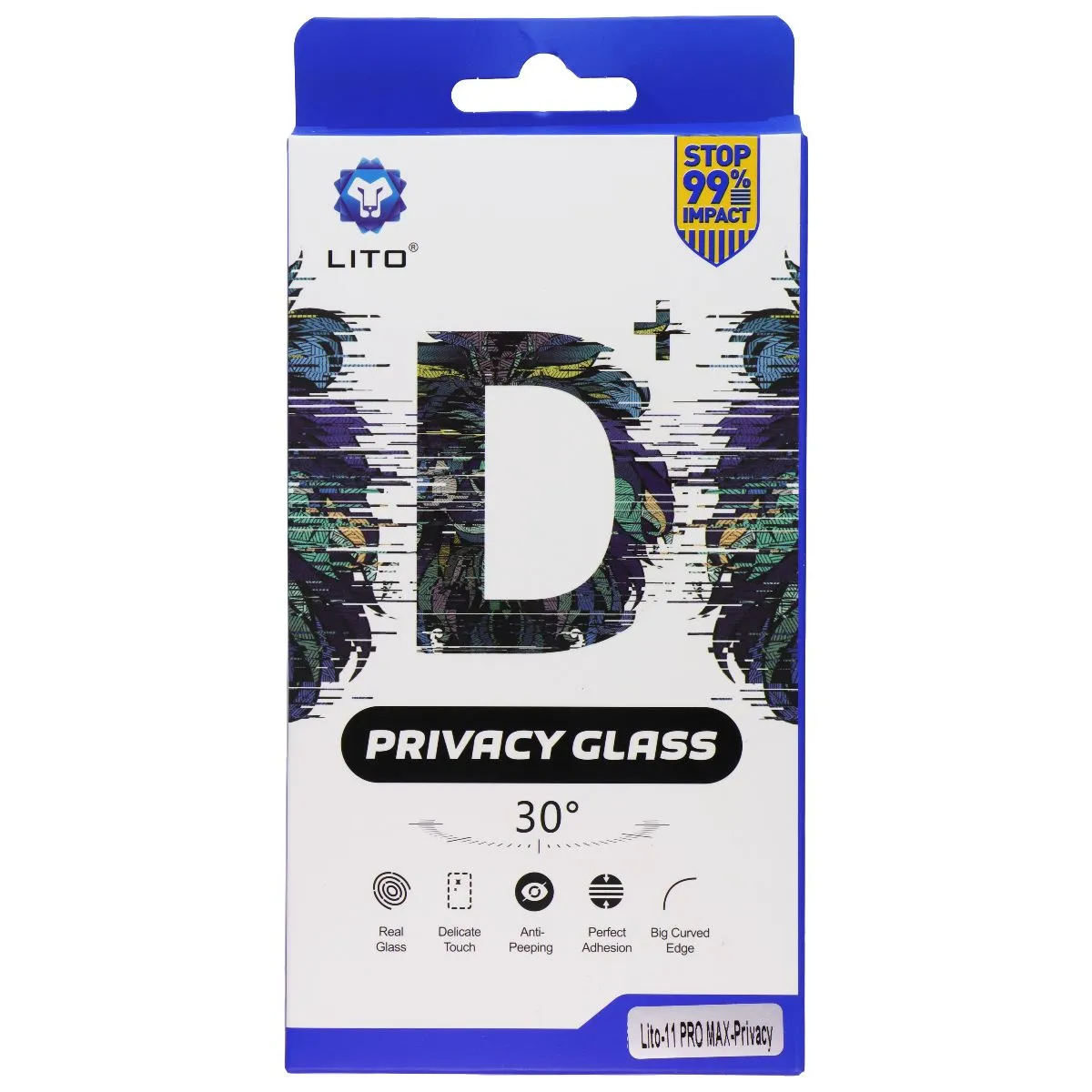 Daily Use Screen LITO D  Privacy Glass Screen Protector for iPhone 11 Pro Max - Privacy (2 Pack)