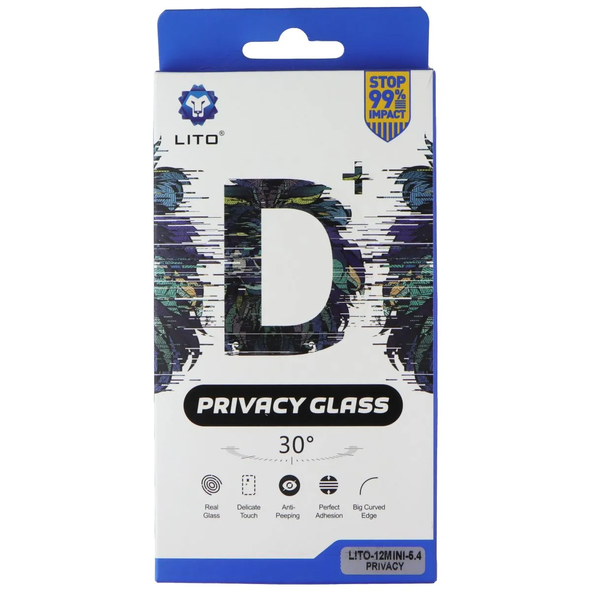 HD Vision LITO D  Privacy Glass Screen Protector for iPhone 12 mini - Privacy (Single)