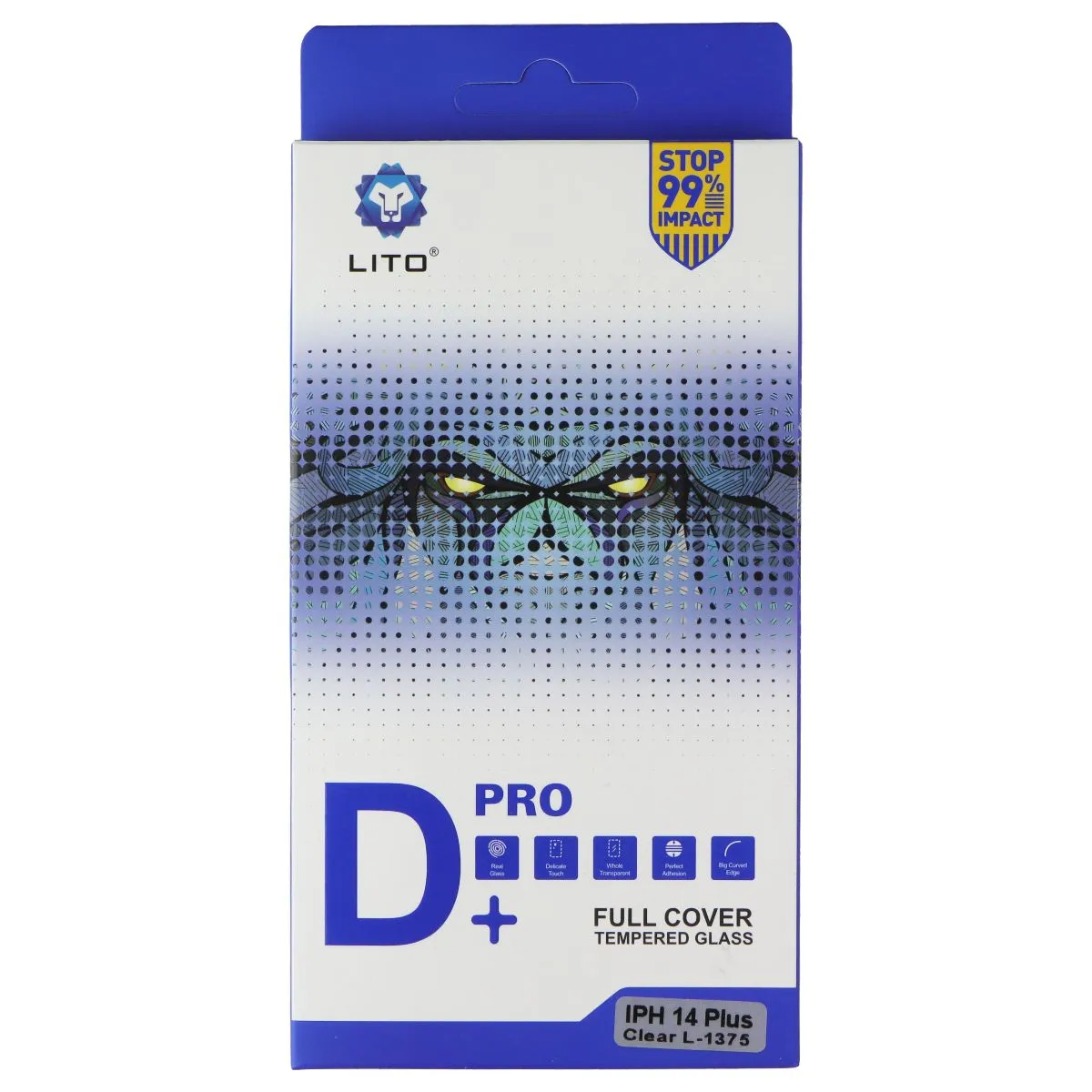 matte finish screen Anti Smudge Shield Lito D  Pro Full Cover Tempered Glass for Apple iPhone 14 Plus (Clear L-1375)