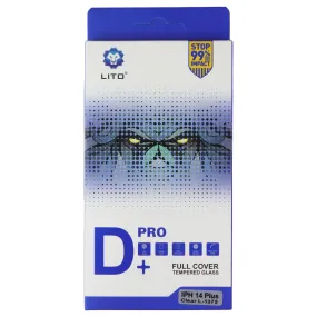 matte finish screen Anti Smudge Shield Lito D  Pro Full Cover Tempered Glass for Apple iPhone 14 Plus (Clear L-1375)