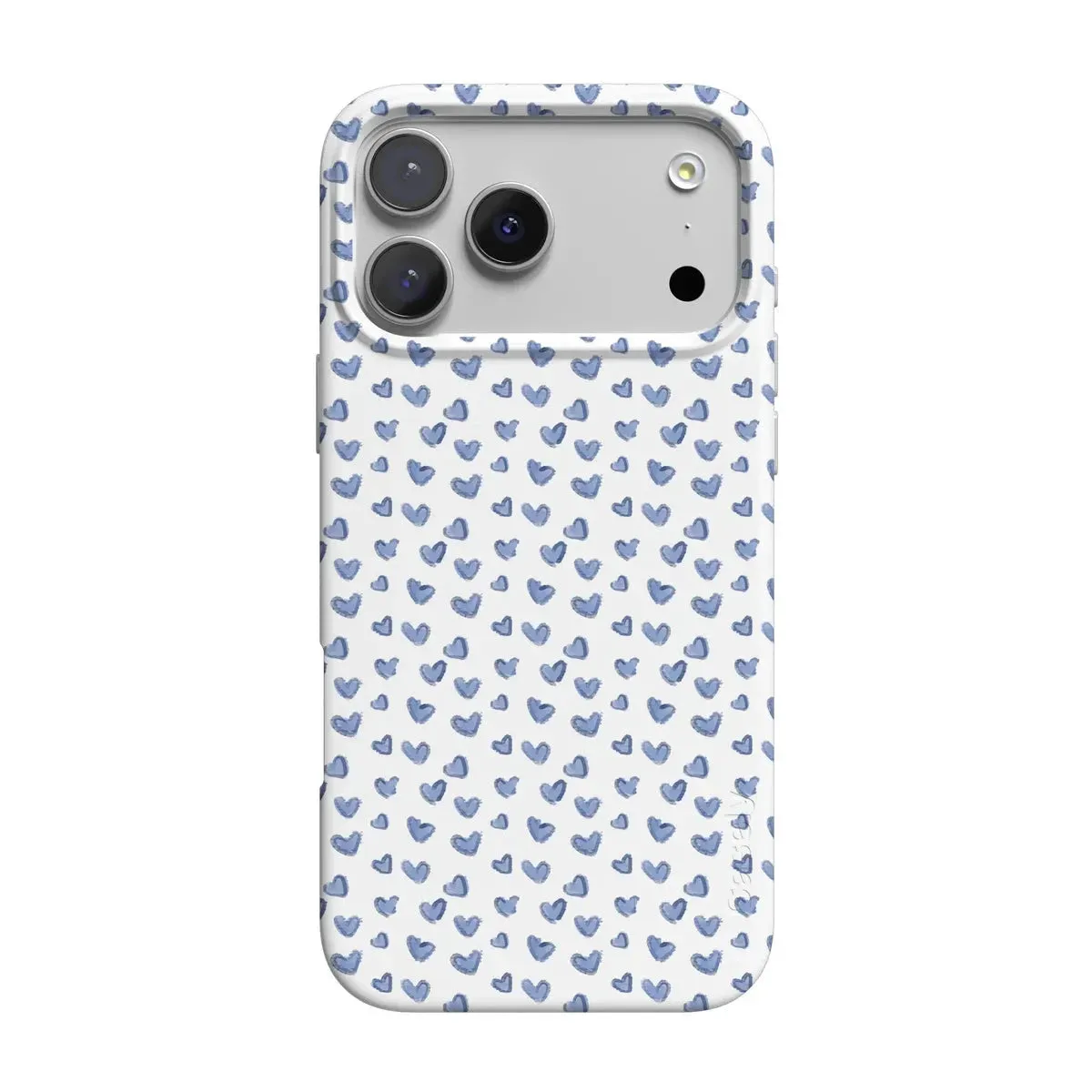 Lovebug | Blue Hearts Case Shock Proof Sleek Edge