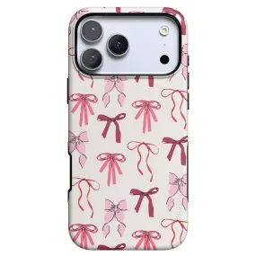 Hybrid Surface Layer Lover Girlie | Pink Bows iPhone Case