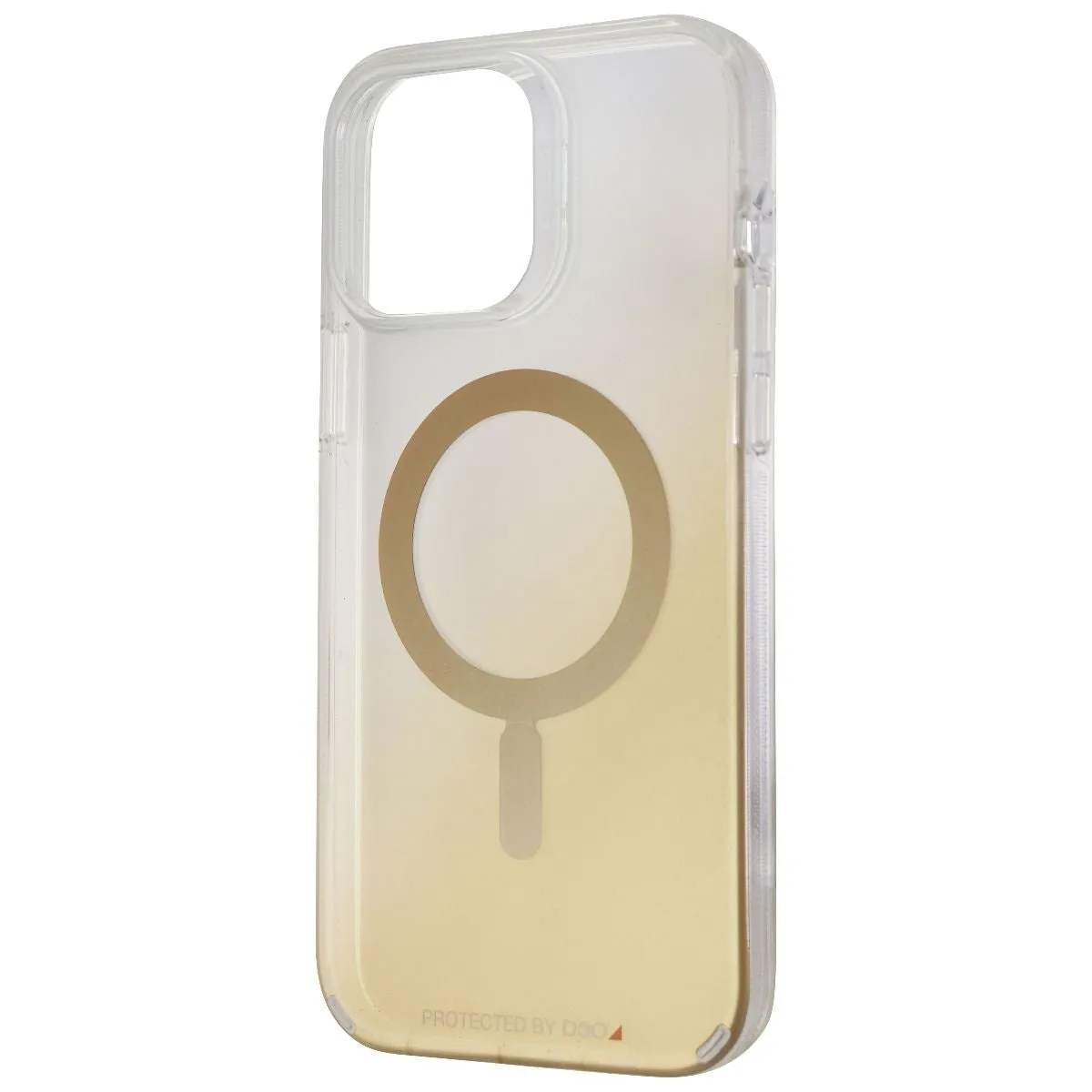 ZAGG Milan Snap Case for MagSafe  for Apple iPhone 13 Pro Max - Gold/Clear Tight Fit Fashion Detail