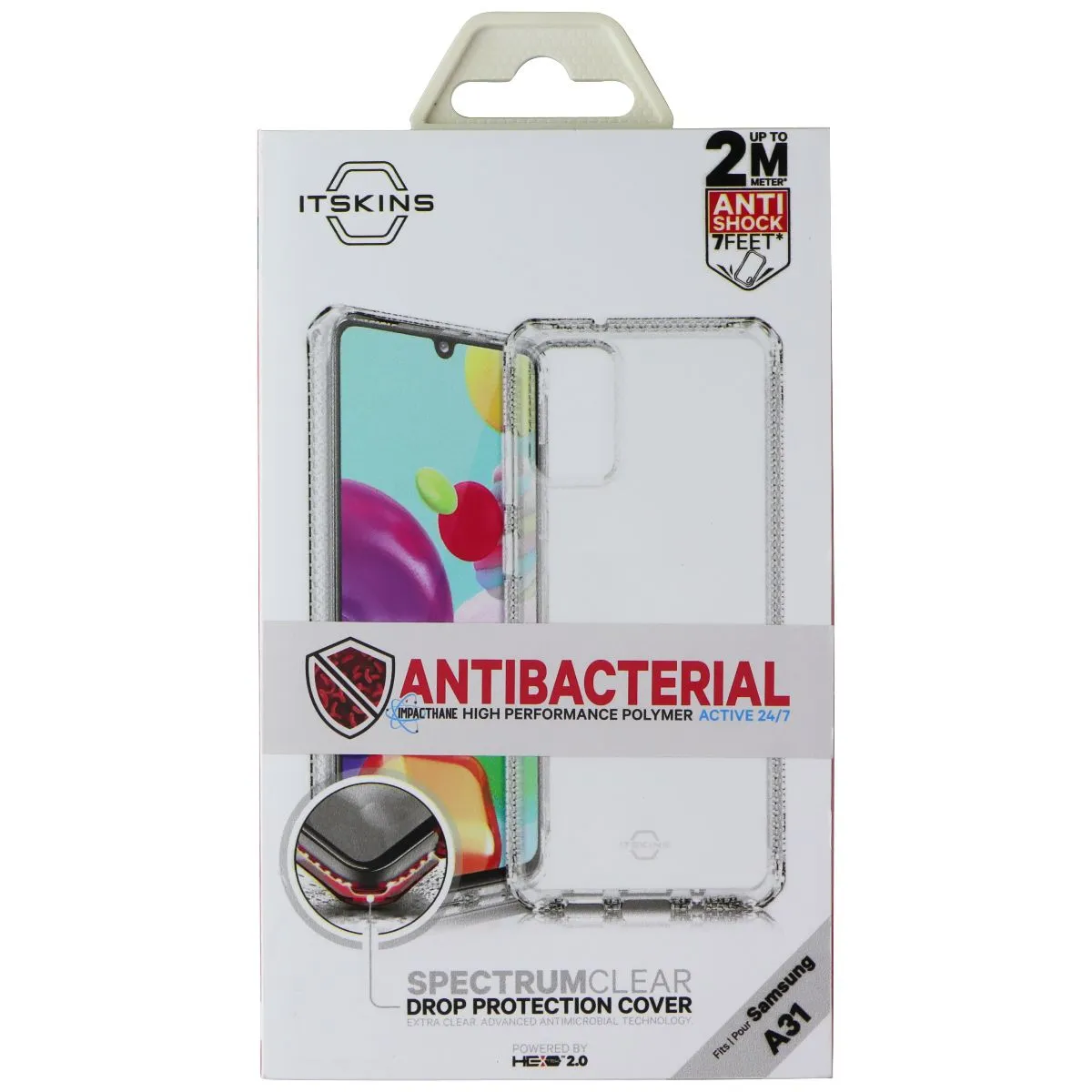 ITSKINS Spectrum // Clear Series Case for Samsung Galaxy A31 - Transparent Rugged Build